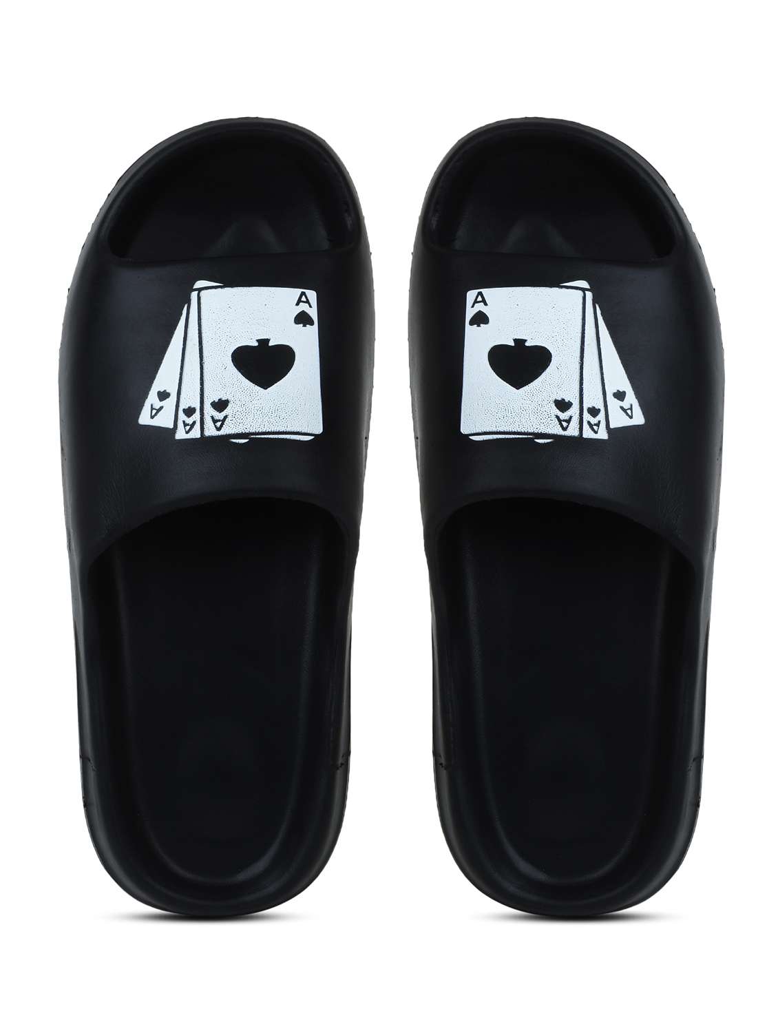 black croslite slip on flip flops - 19010376 -  Standard Image - 3