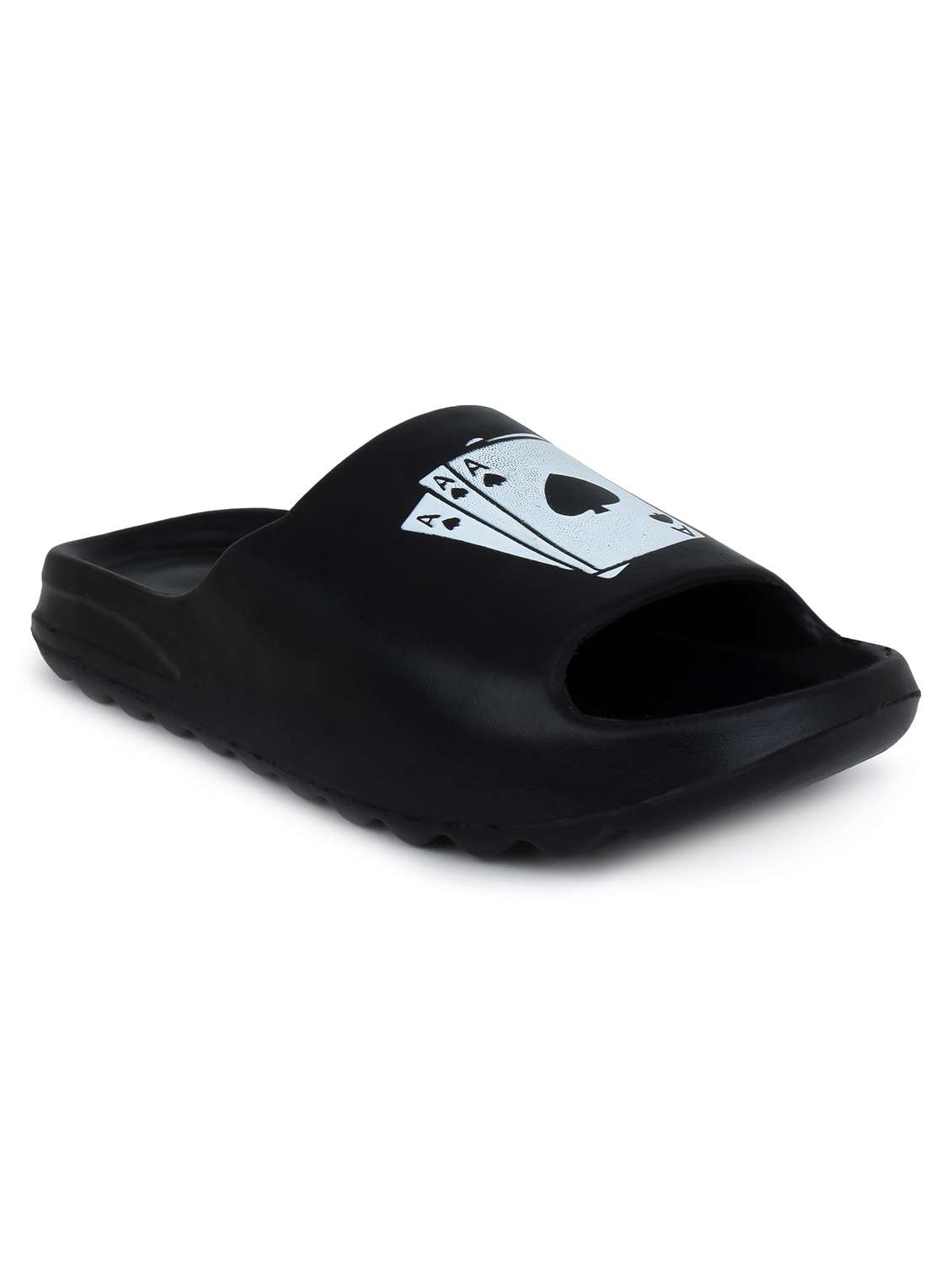 black croslite slip on flip flops - 19010376 -  Standard Image - 5