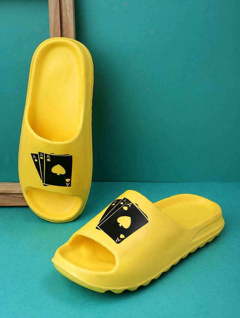 yellow croslite slip on flip flops - 19010380 -  Standard Image - 5