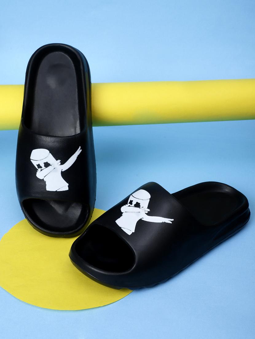 black croslite slip on flip flops - 19010391 - Zoom Image - 0