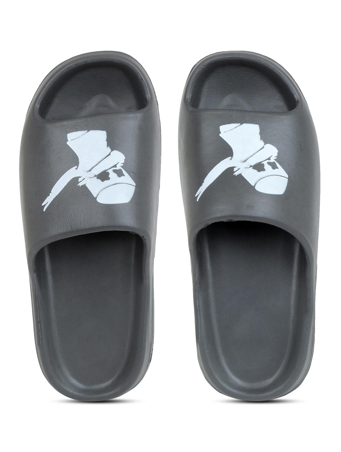 grey croslite slip on flip flops - 19010393 - Standard Image - 3