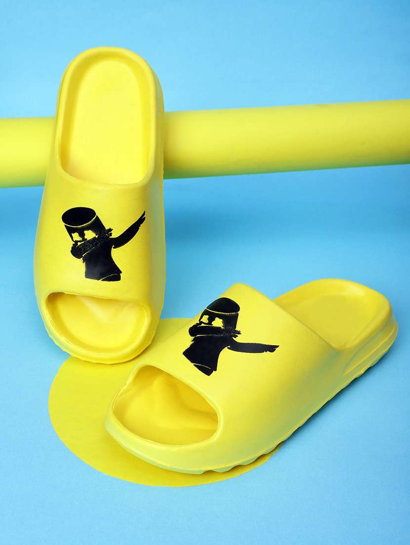 yellow croslite slip on flip flops - 19010395 -  Zoom Image - 0