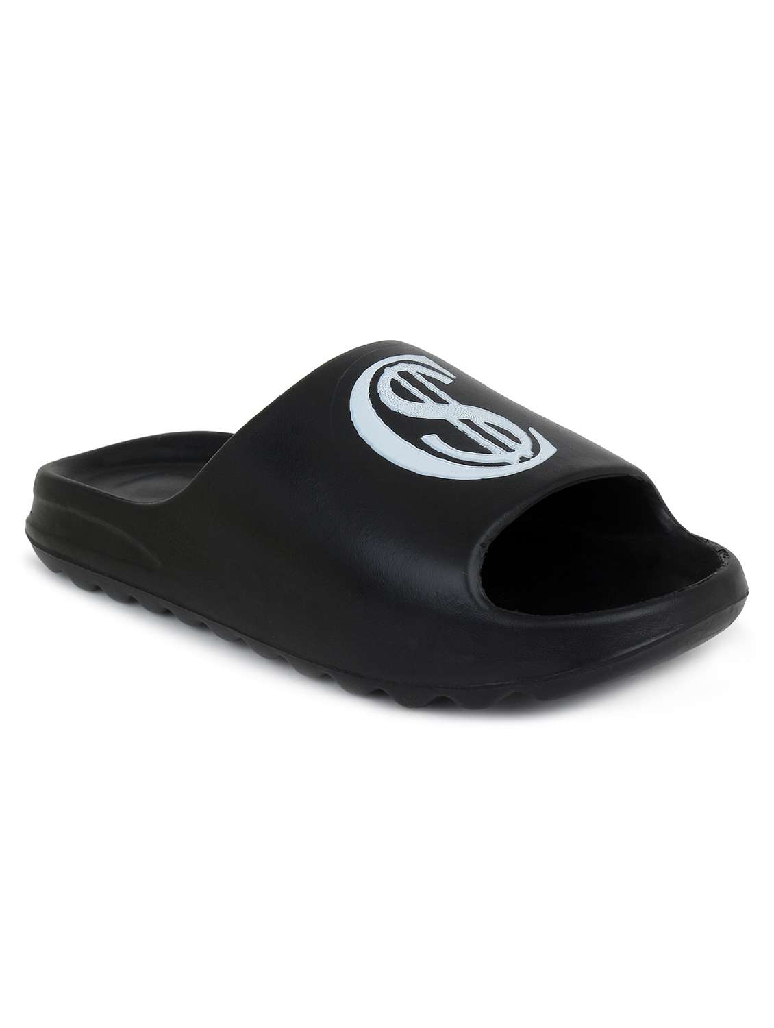black croslite slip on flip flops - 19010396 -  Standard Image - 5