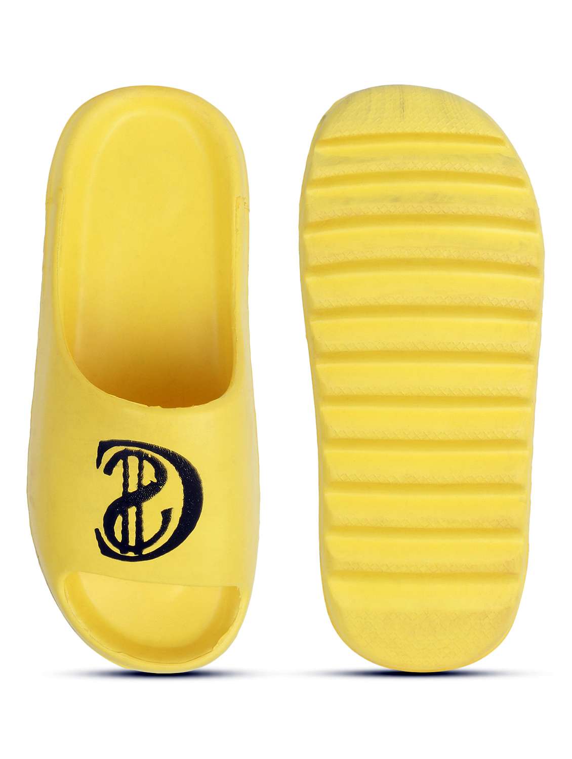 yellow croslite slip on flip flops - 19010400 -  Standard Image - 3