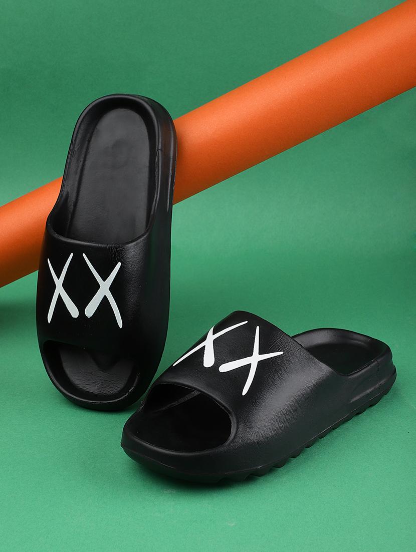black croslite slip on flip flops - 19010420 - Zoom Image - 0