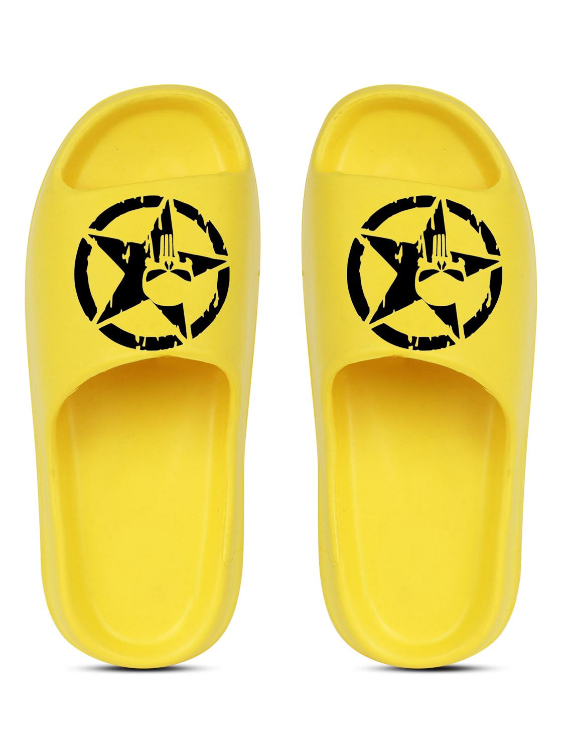 yellow croslite slip on flip flops - 19010425 - Standard Image - 3