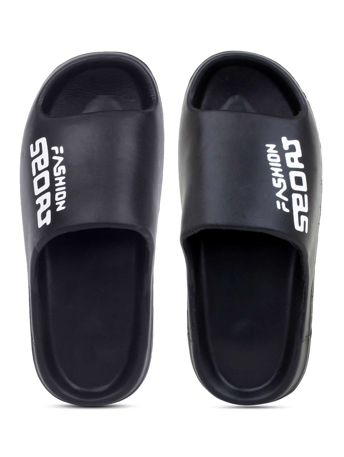 black croslite slip on flip flops - 19010426 - Standard Image - 3
