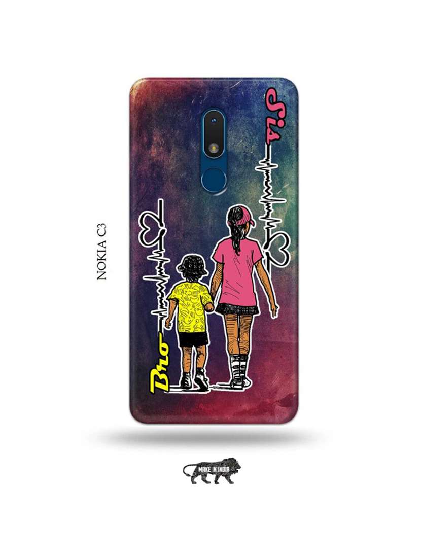 bro sis back cover compatible with nokia c3