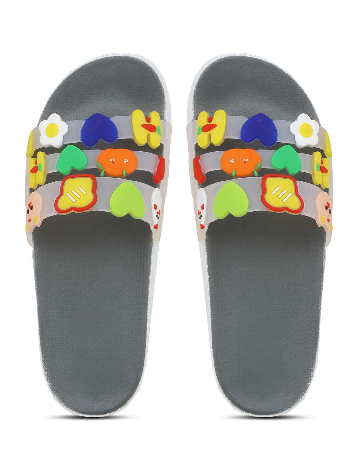 grey slip on flip flop - 19020819 -  Standard Image - 3