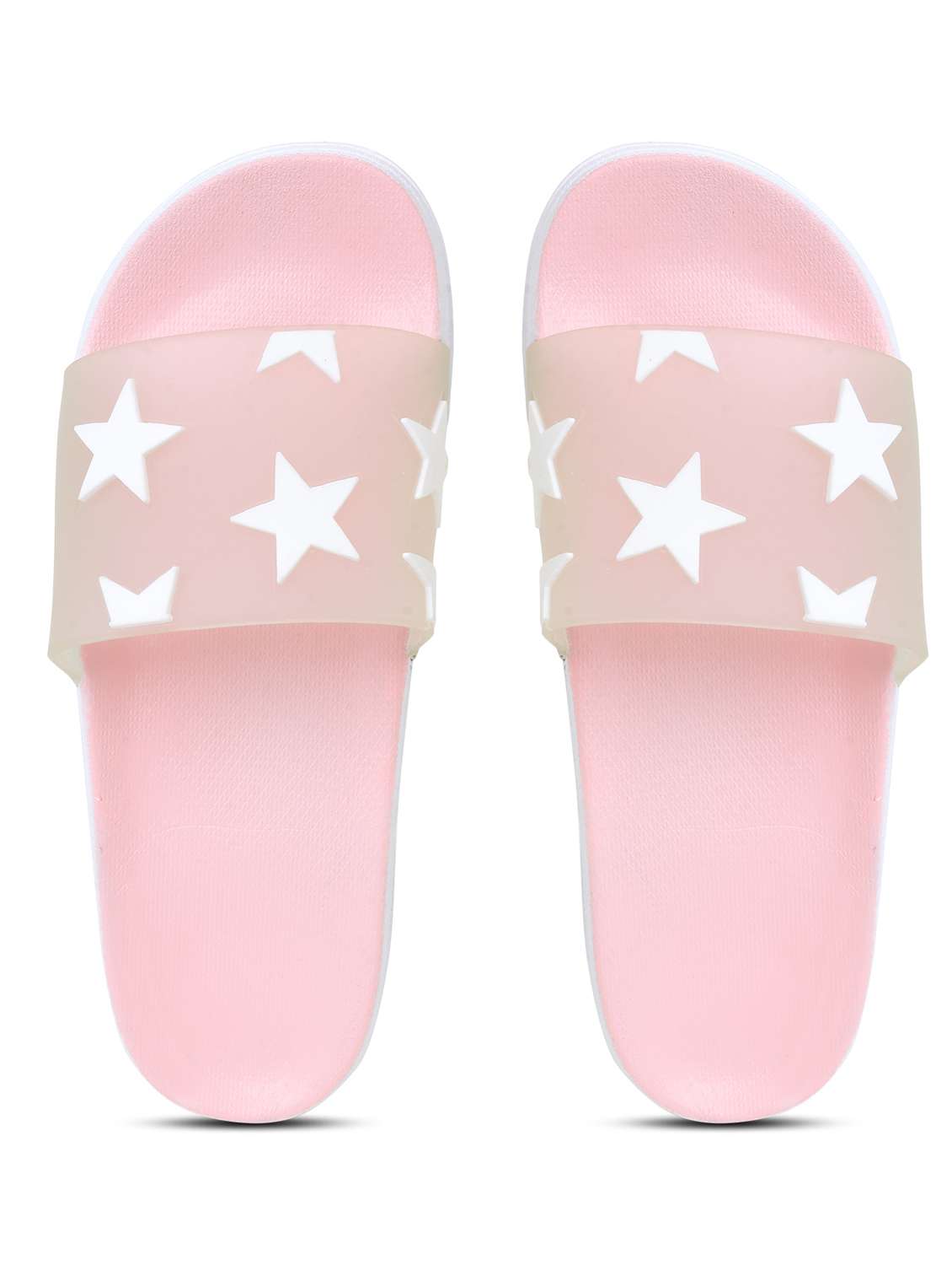 pink printed slip on flip flop - 19020839 - Standard Image - 3