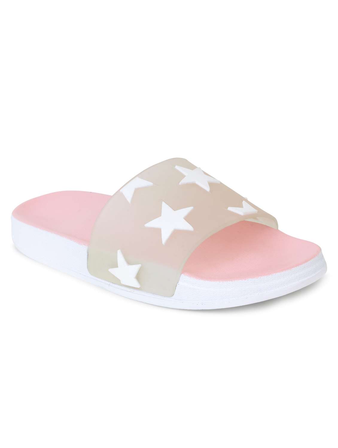 pink printed slip on flip flop - 19020839 - Standard Image - 5