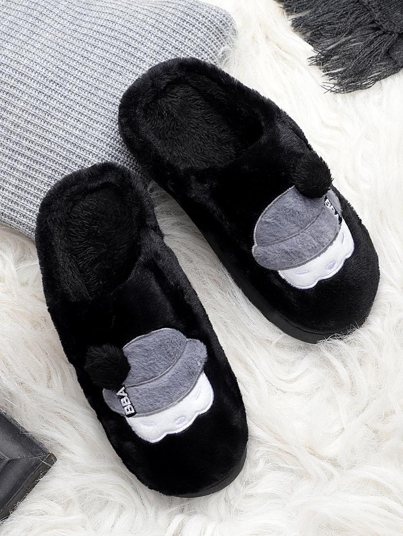 black slip on flip flop - 19020865 - Zoom Image - 0