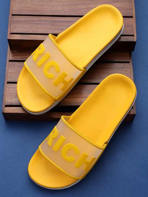 yellow slip on flip flop - 19020909 - Standard Image - 0