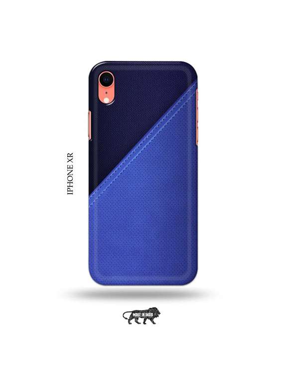 Buy online Leather Back Cover Compatible With Iphone Xr from