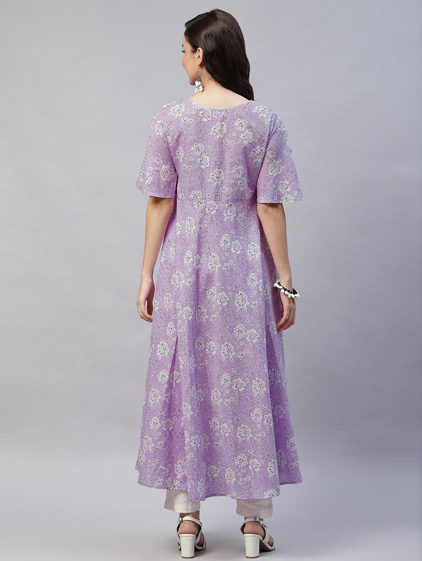 women's flared kurta - 19039334 - Standard Image - 3