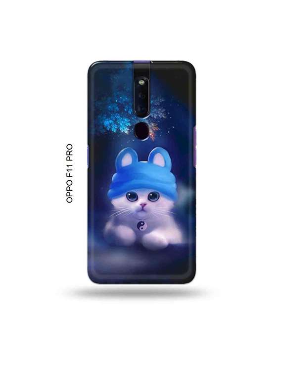 Buy online Cute Cat Back Cover Compatible With Oppo F11 Pro from - Main Image