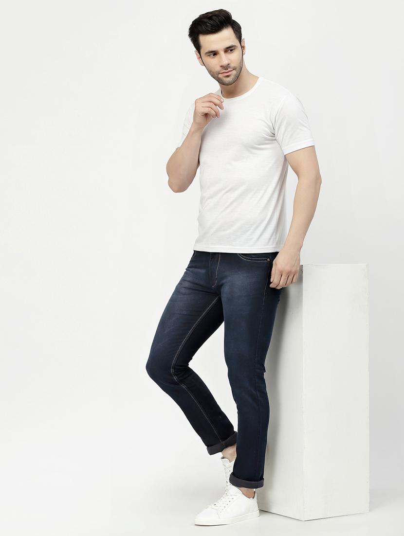 mens slim fit plain jeans - 19047053 - Standard Image - 3
