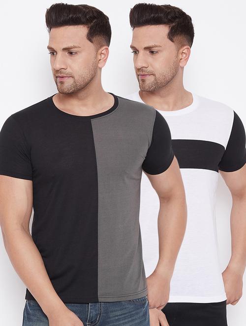 pack of 2 multi coloured t-shirt - 19082021 - Standard Image - 0