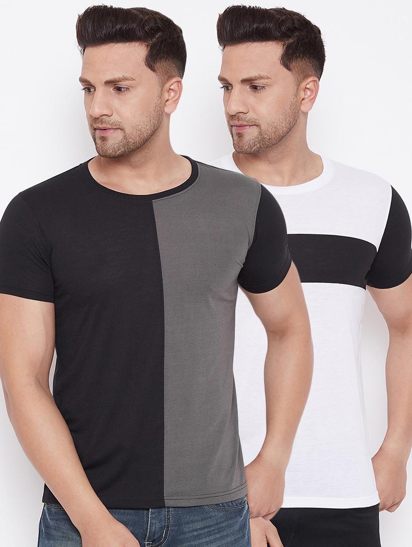 pack of 2 multi coloured t-shirt - 19082021 - Zoom Image - 0