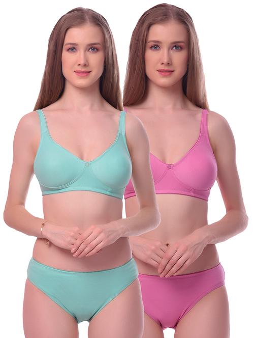 pack of 2 bras and panty set - 19082612 - Standard Image - 0