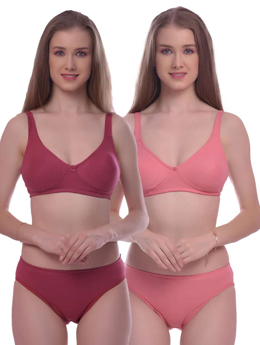 pack  of 2 bras and panty set