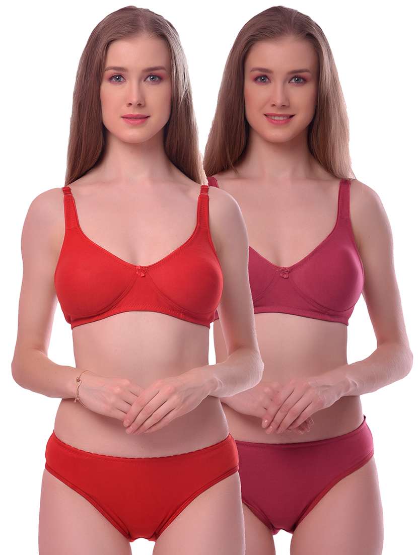 pack  of 2 bras and panty set