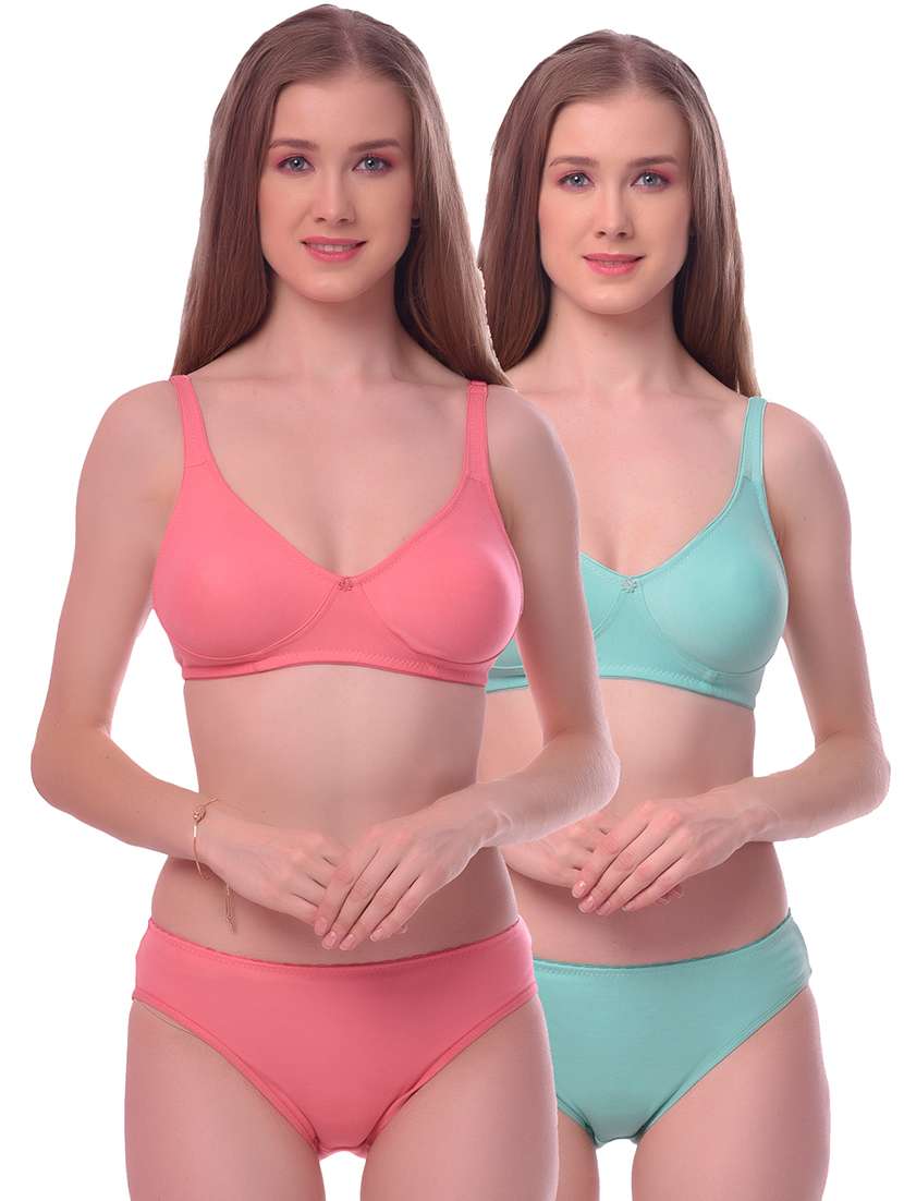 pack of 2 bras and panty set