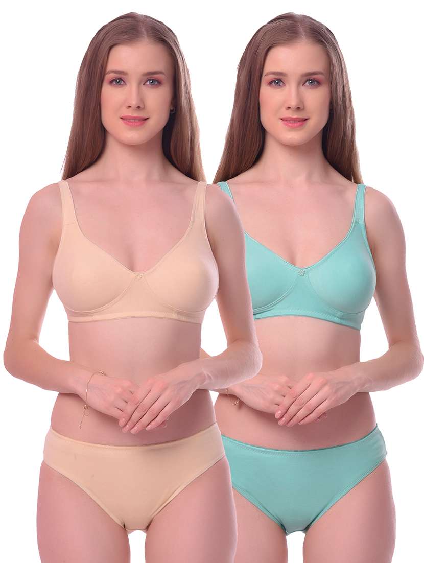pack of 2 bras and panty set