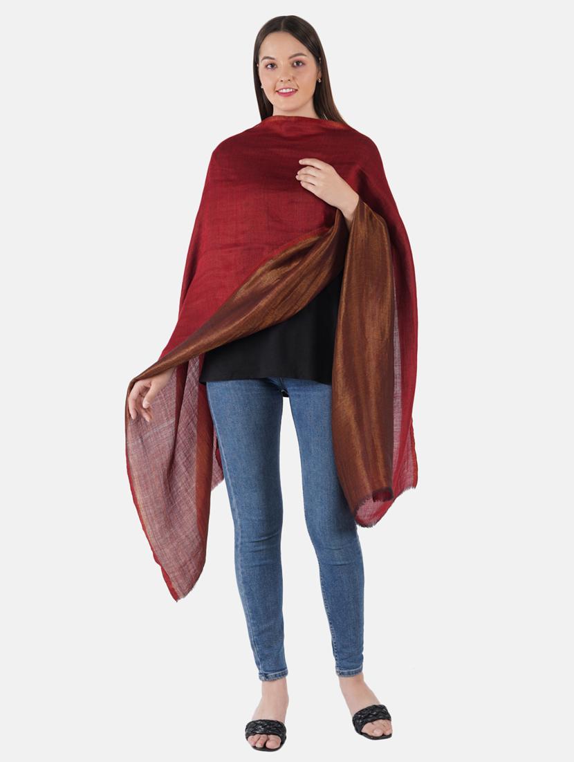 women's zari stole - 19082846 -  Zoom Image - 0