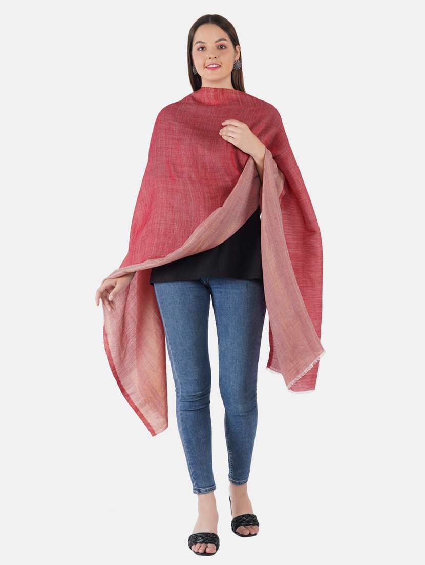 women's self design print stole