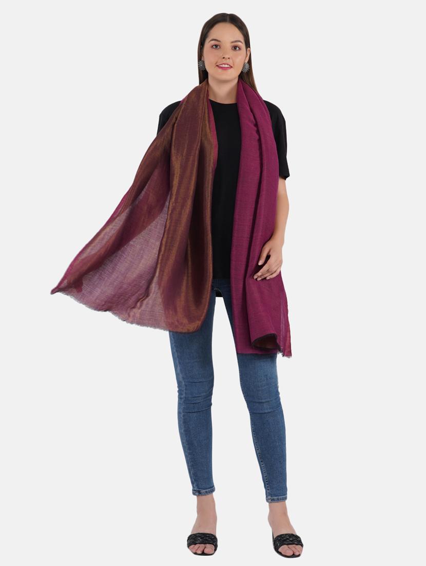 women's zari stole - 19082850 - Standard Image - 3