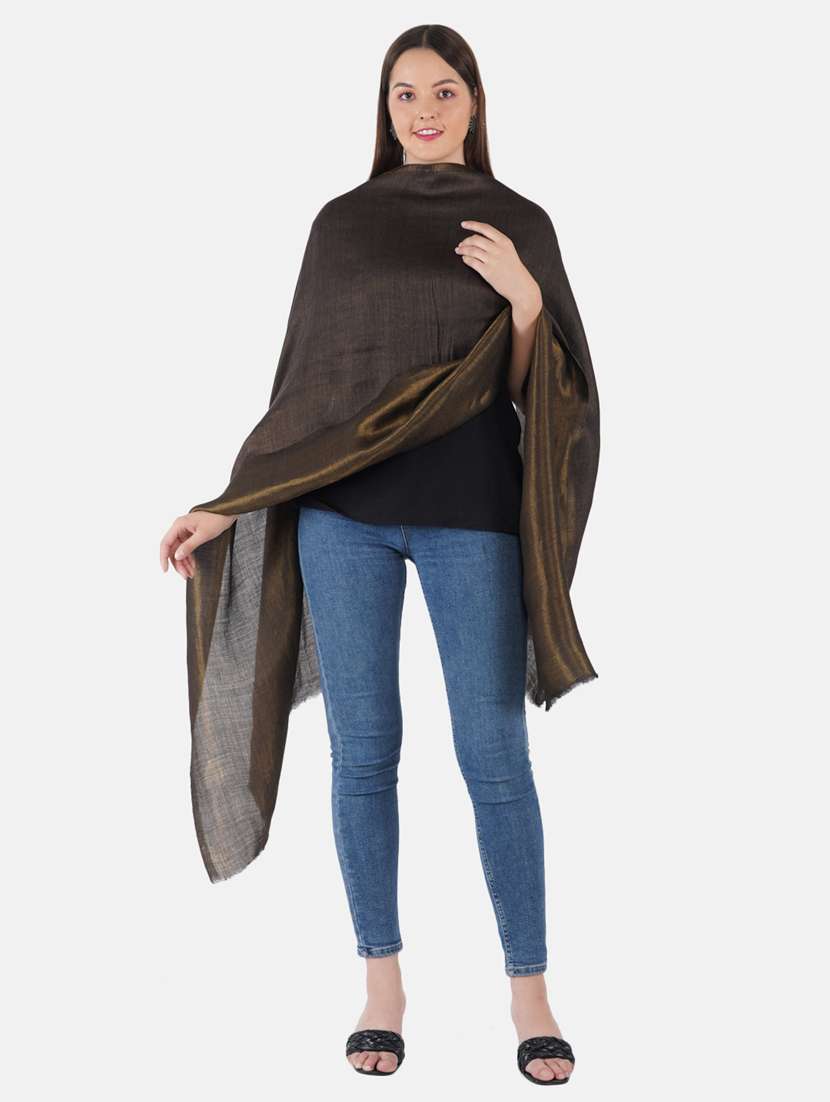 women's solid print stole - 19082851 - Zoom Image - 0
