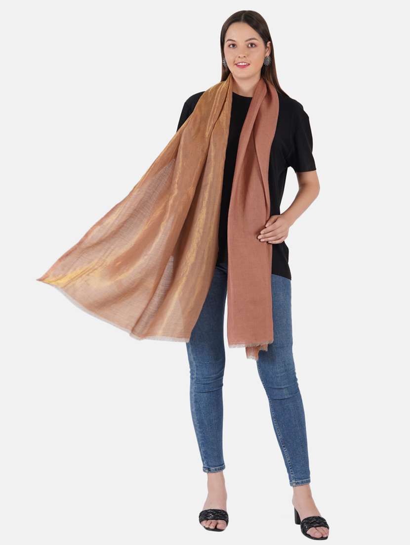 women's self design print stole - 19082852 - Standard Image - 3