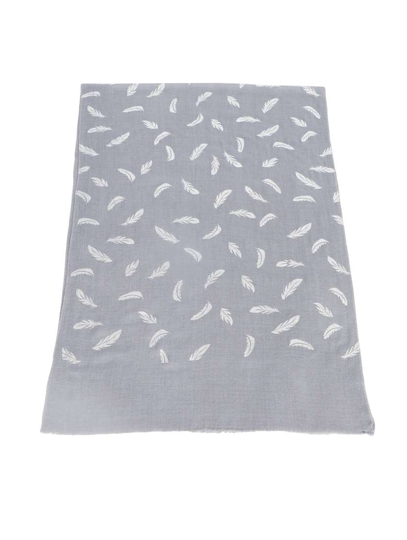 women's foil print print stole - 19082860 - Standard Image - 5