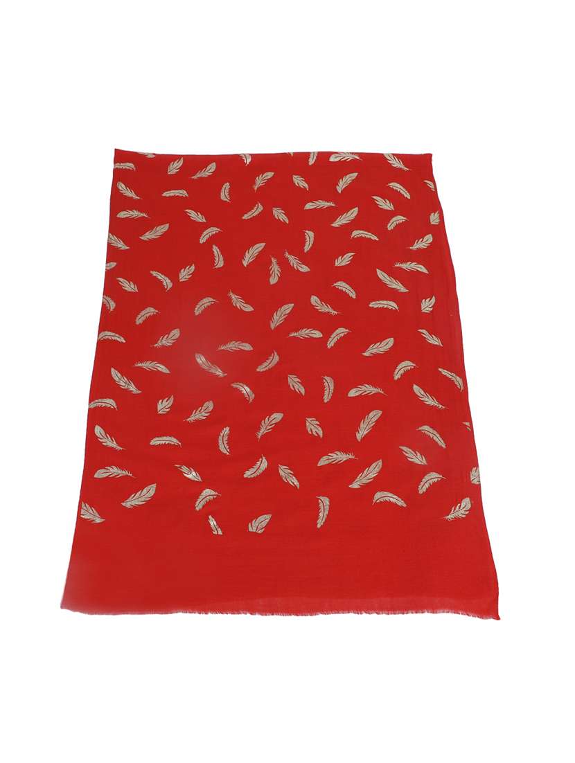 women's foil print print stole - 19082861 - Standard Image - 5