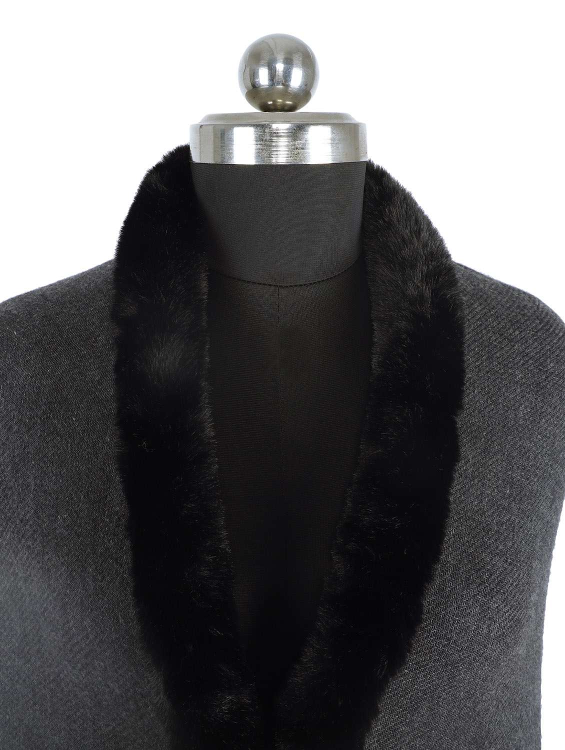 black wool stole - 19082863 -  Standard Image - 5