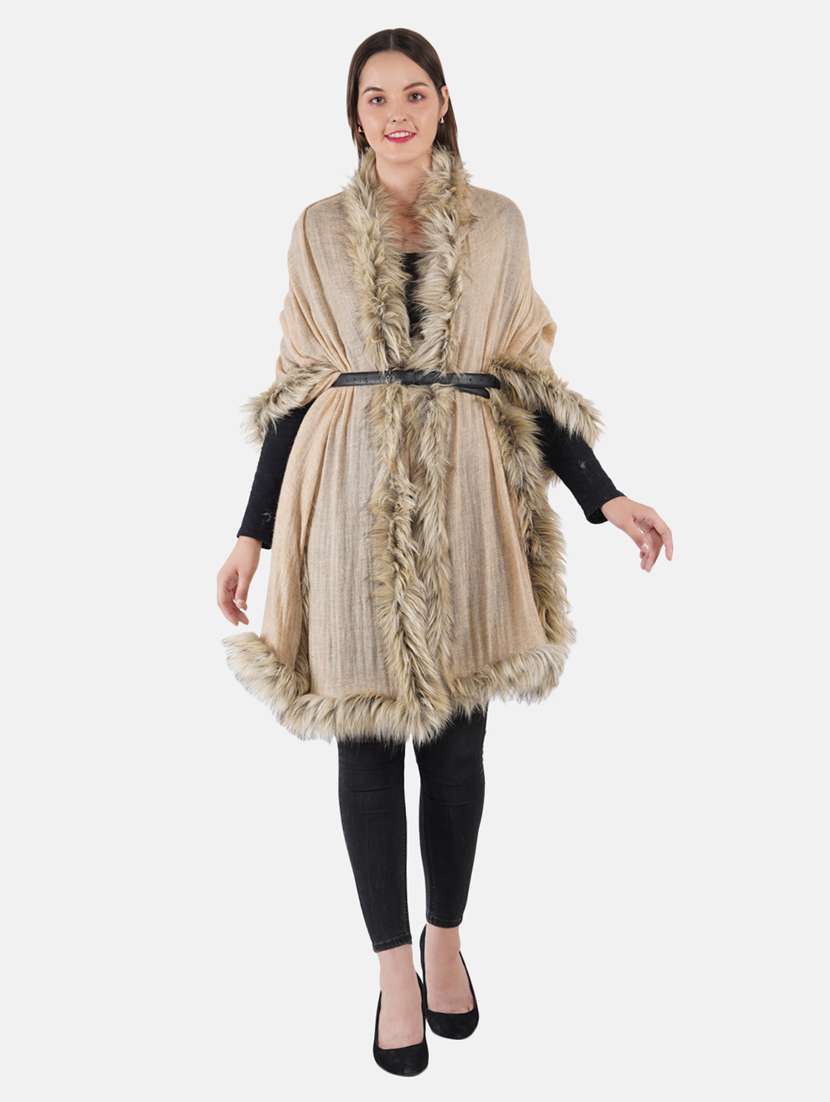 women's solid print stole - 19082866 -  Standard Image - 3