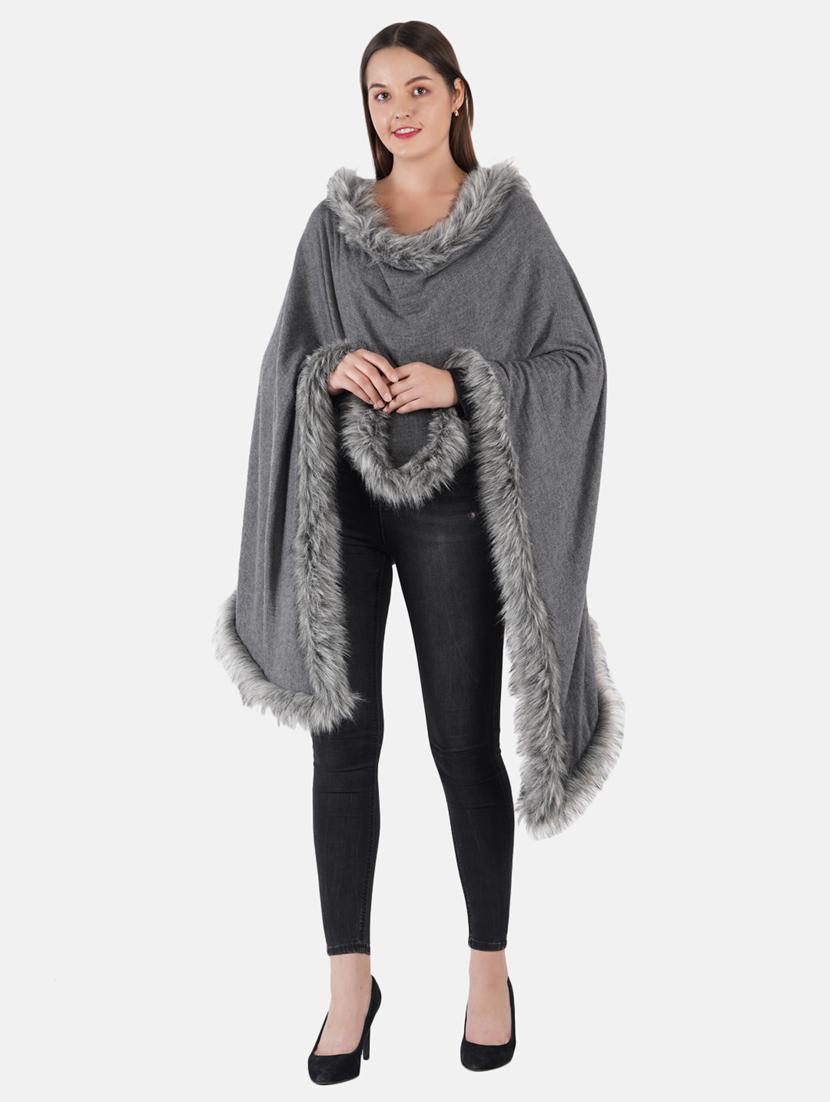 women's solid print stole - 19082867 - Standard Image - 3