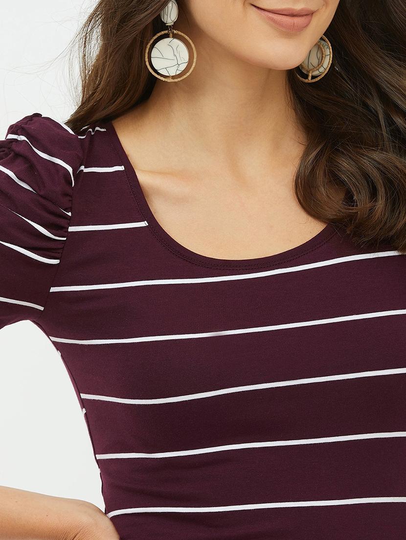 purple cotton regular tee - 19083644 - Standard Image - 5