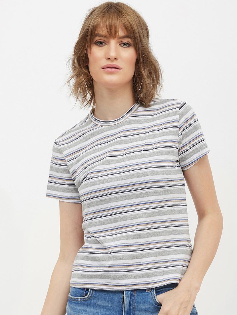 multi colored cotton regular tee - 19083681 - Zoom Image - 0