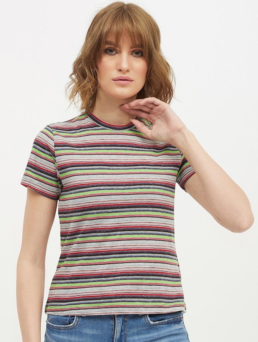 multi colored cotton regular tee - 19083716 - Zoom Image - 0