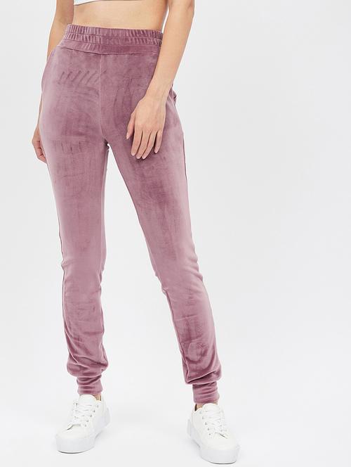 purple solid track pant - 19083792 - Standard Image - 0