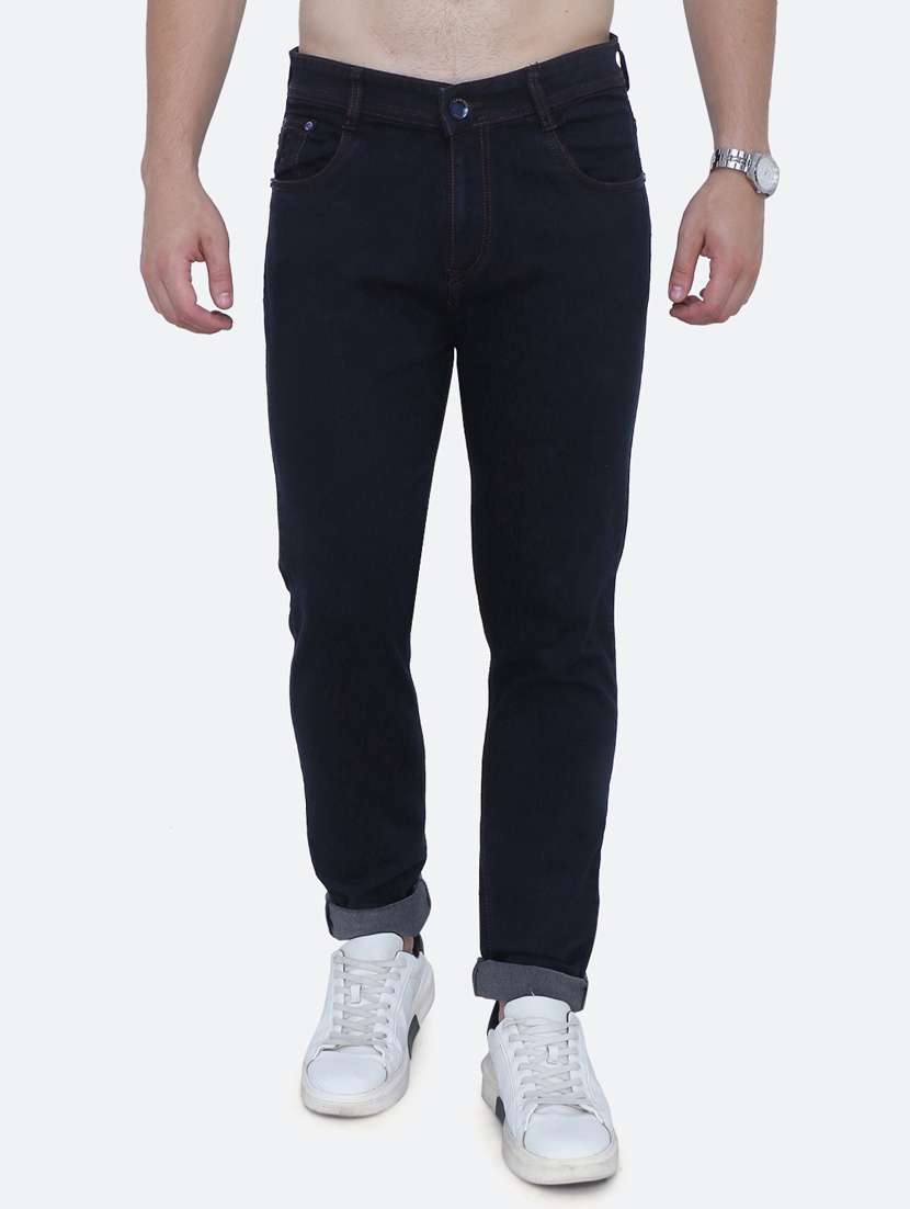 mens slim fit plain jeans - 19084083 - Zoom Image - 0