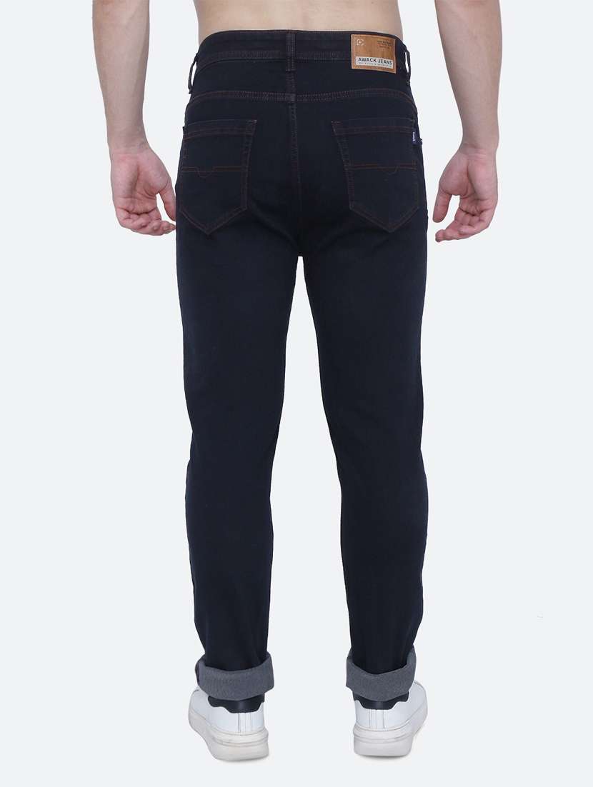 mens slim fit plain jeans - 19084083 - Standard Image - 3