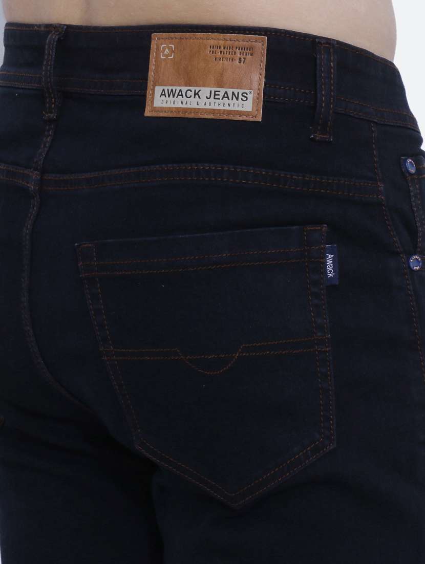 mens slim fit plain jeans - 19084083 - Standard Image - 5