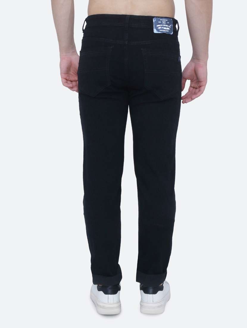 Mens Slim Fit Plain Jeans