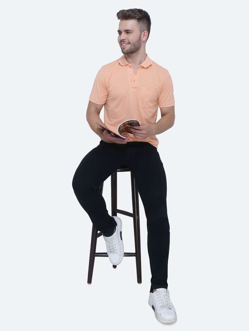 Mens Slim Fit Plain Jeans