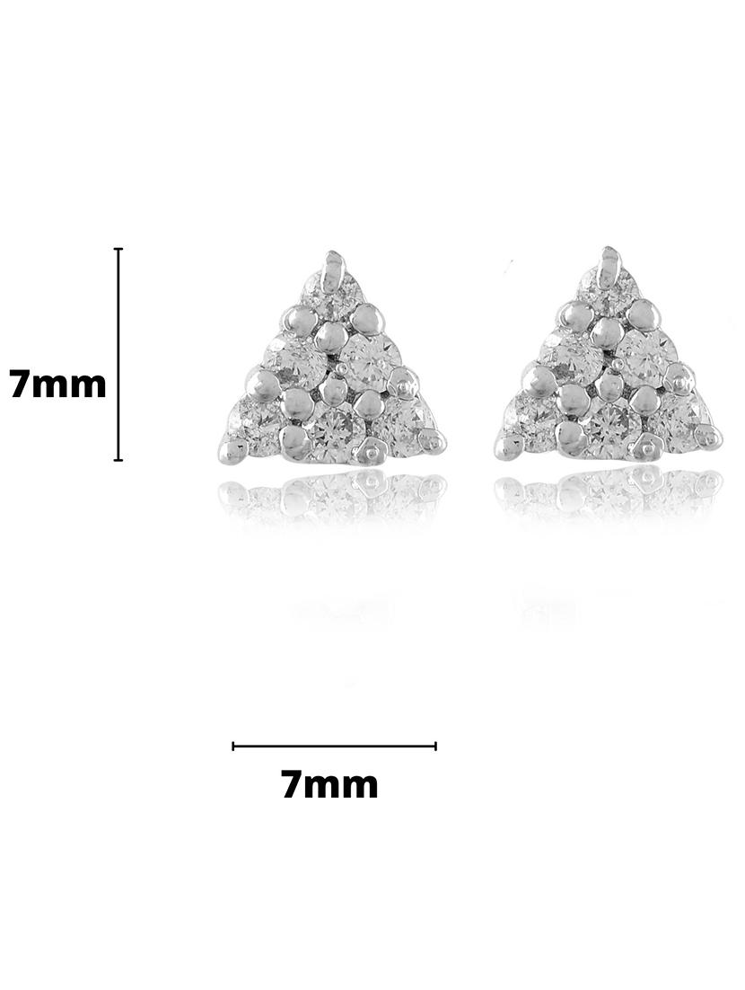 silver plated drop earring - 19085235 - Standard Image - 3