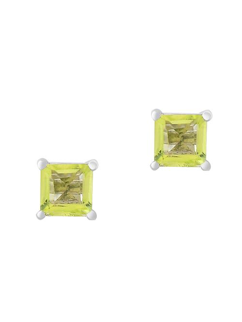 yellow silver plated drop earring - 19085254 -  Standard Image - 0