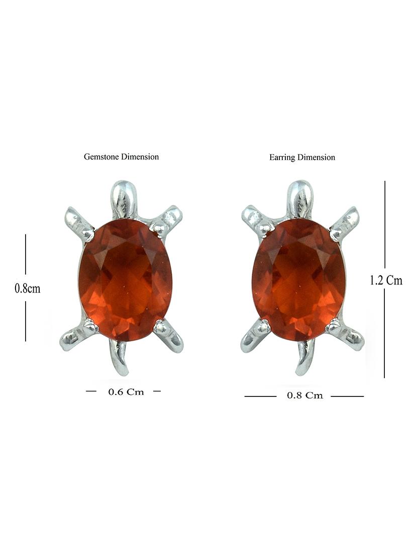 brown silver plated drop earring - 19085260 - Standard Image - 3